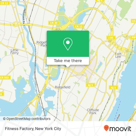 Fitness Factory map