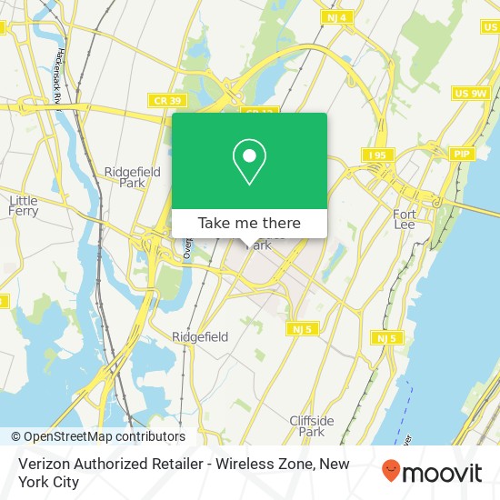 Mapa de Verizon Authorized Retailer - Wireless Zone
