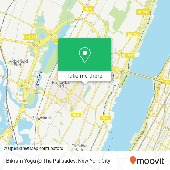 Bikram Yoga @ The Palisades map