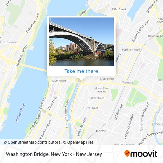 Washington Bridge map