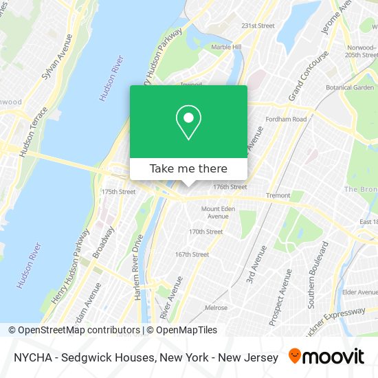 NYCHA - Sedgwick Houses map