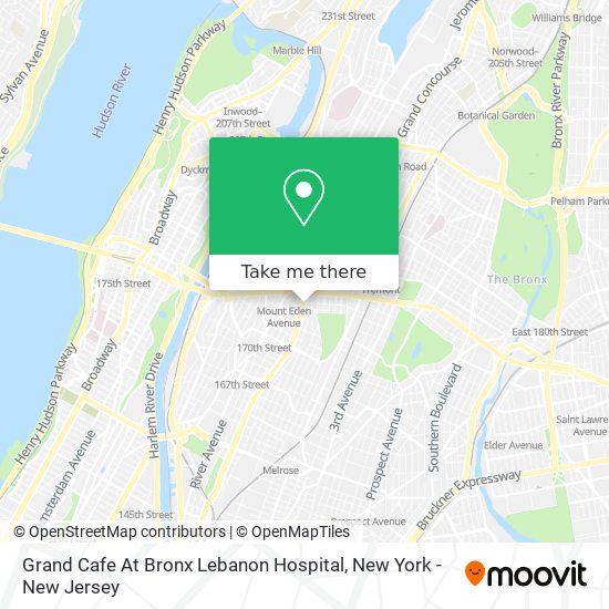 Grand Cafe At Bronx Lebanon Hospital map