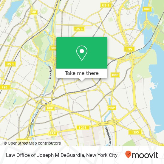 Mapa de Law Office of Joseph M DeGuardia
