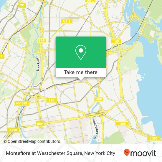 Mapa de Montefiore at Westchester Square