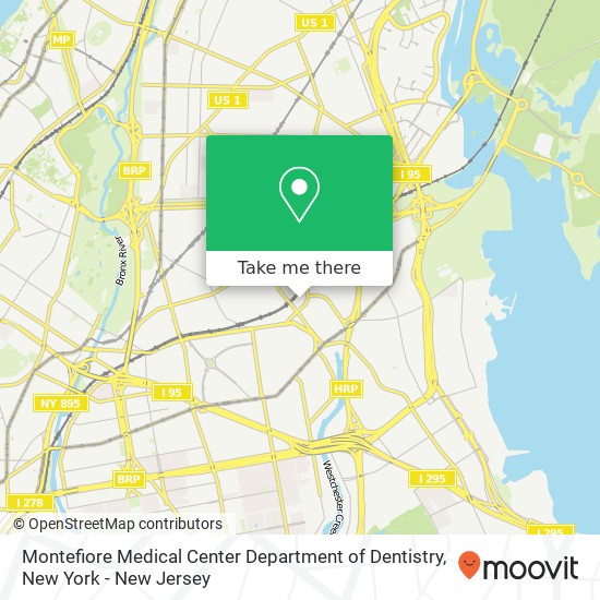 Montefiore Medical Center Department of Dentistry map