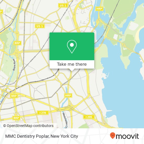 MMC Dentistry Poplar map