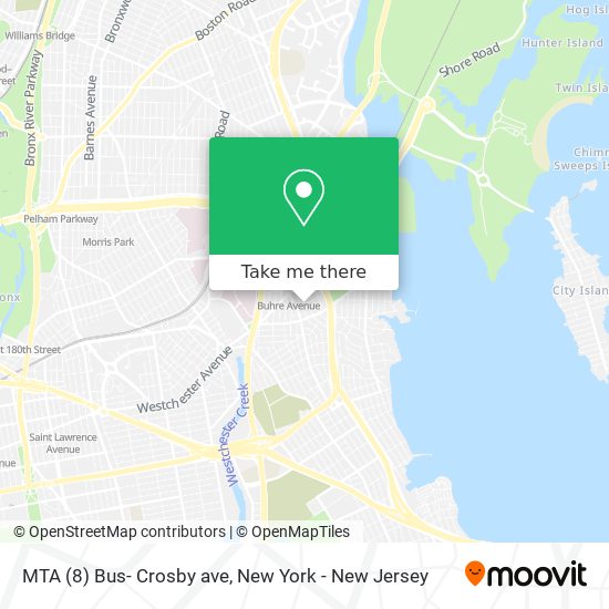 Mapa de MTA (8) Bus- Crosby ave