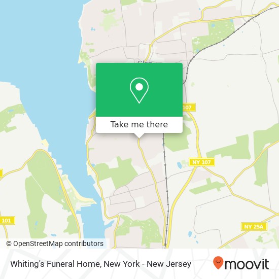 Whiting's Funeral Home map
