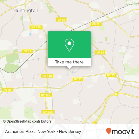 Arancine's Pizza map