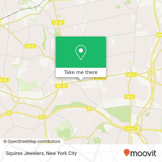 Mapa de Squires Jewelers