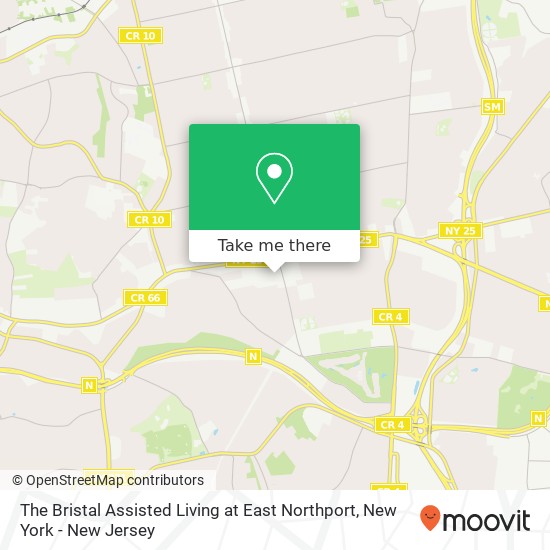 The Bristal Assisted Living at East Northport map