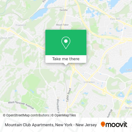 Mountain Club Apartments map