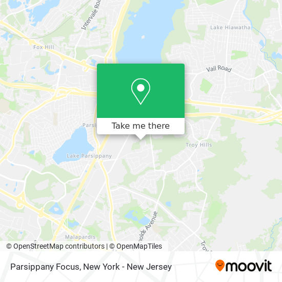 Mapa de Parsippany Focus