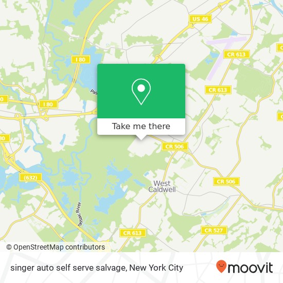 Mapa de singer auto self serve salvage