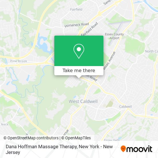 Dana Hoffman Massage Therapy map