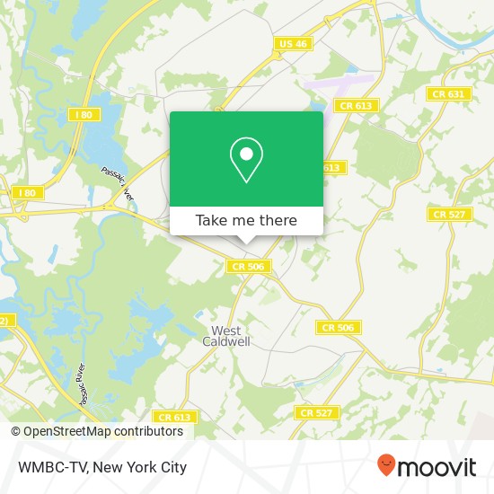 WMBC-TV map