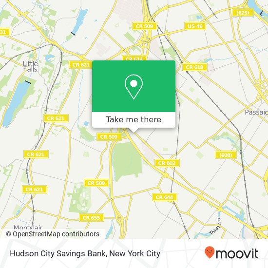 Hudson City Savings Bank map