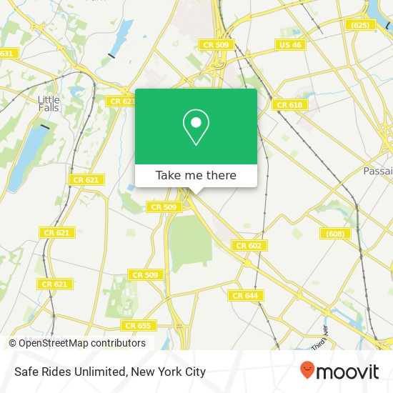 Safe Rides Unlimited map