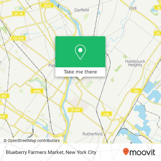 Mapa de Blueberry Farmers Market