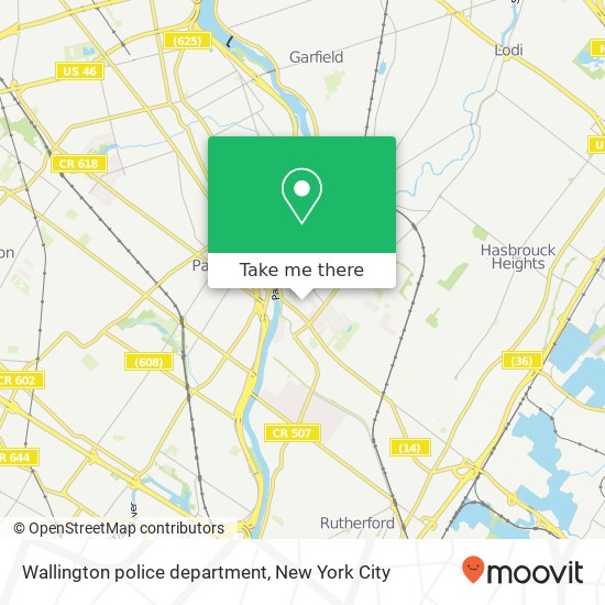 Mapa de Wallington police department