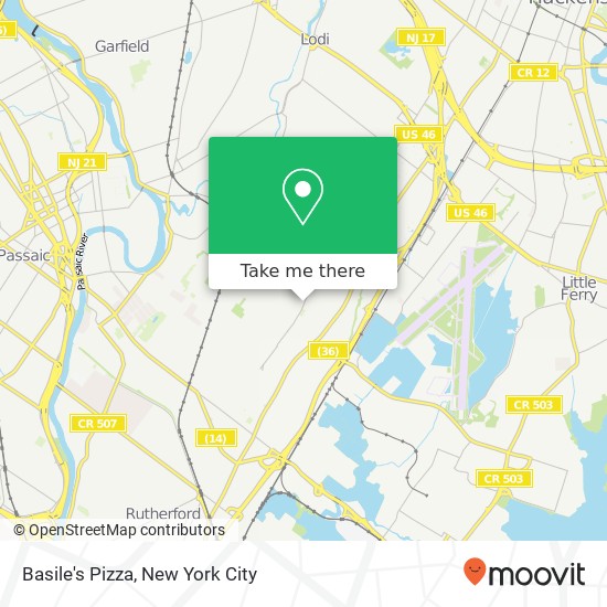 Mapa de Basile's Pizza