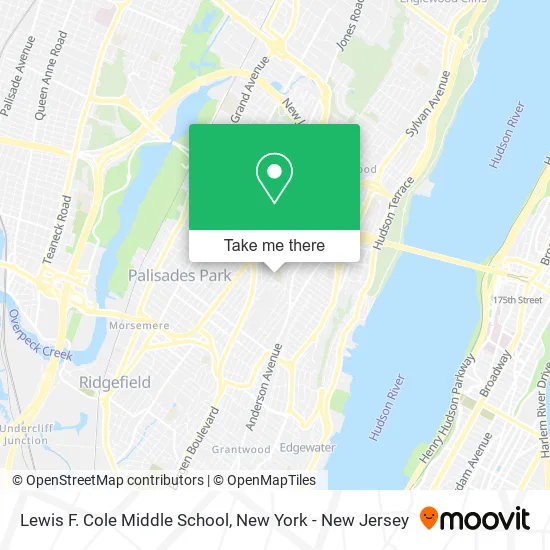 Lewis F. Cole Middle School map