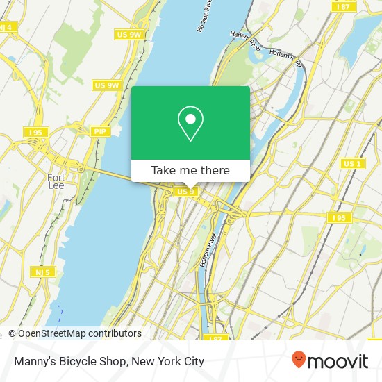 Mapa de Manny's Bicycle Shop