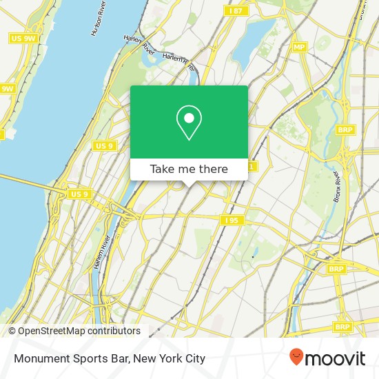 Monument Sports Bar map