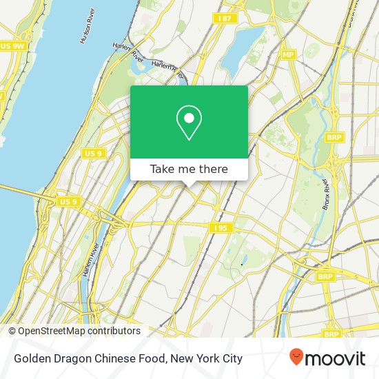 Mapa de Golden Dragon Chinese Food