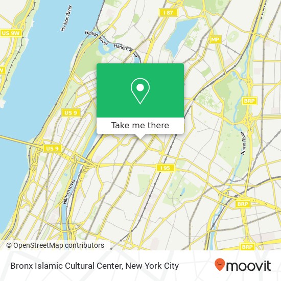 Bronx Islamic Cultural Center map