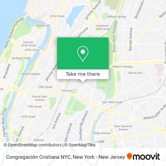 Mapa de Congregación Cristiana NYC