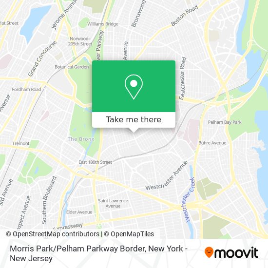 Mapa de Morris Park / Pelham Parkway Border