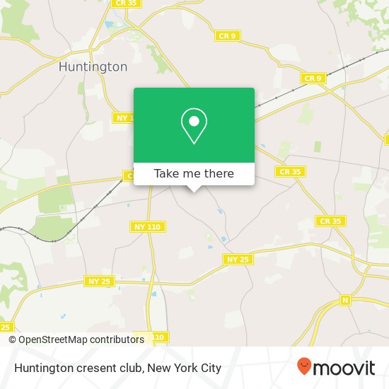Huntington cresent club map