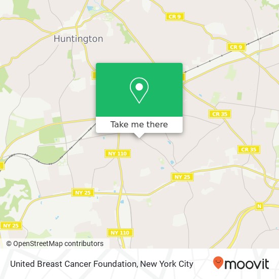 United Breast Cancer Foundation map