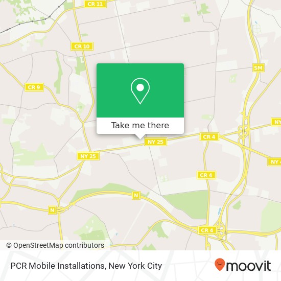 PCR Mobile Installations map