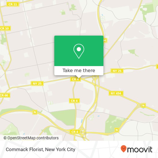 Mapa de Commack Florist
