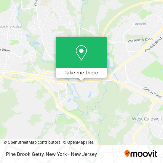 Mapa de Pine Brook Getty