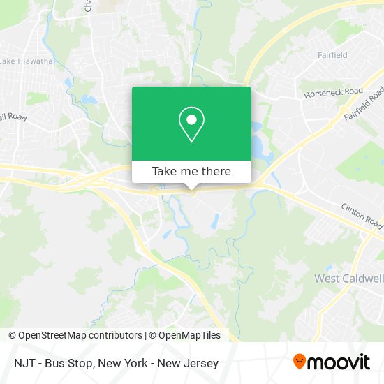 Mapa de NJT - Bus Stop