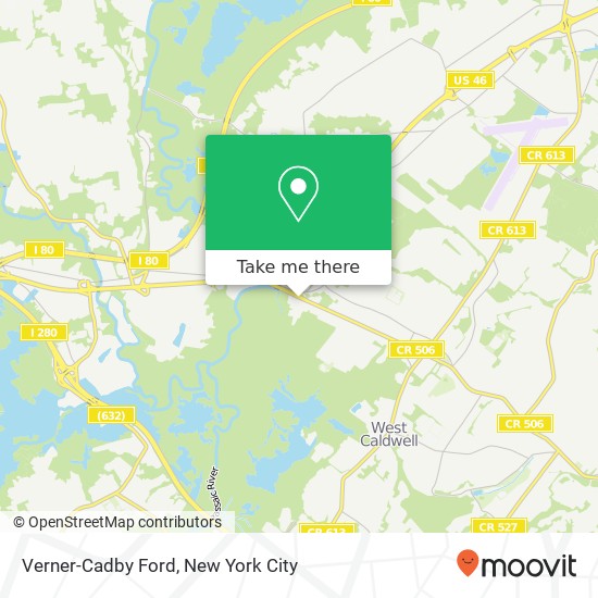 Mapa de Verner-Cadby Ford
