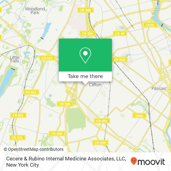 Mapa de Cecere & Rubino Internal Medicine Associates, LLC