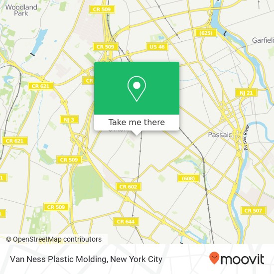 Mapa de Van Ness Plastic Molding