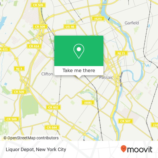 Mapa de Liquor Depot