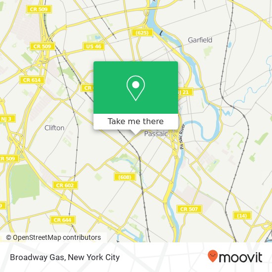 Mapa de Broadway Gas