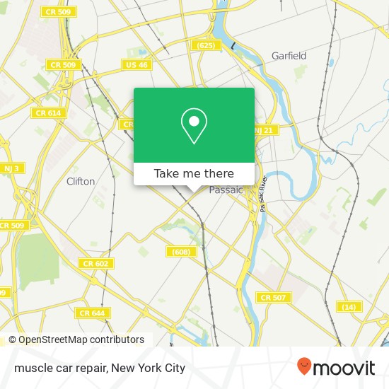 muscle car repair map