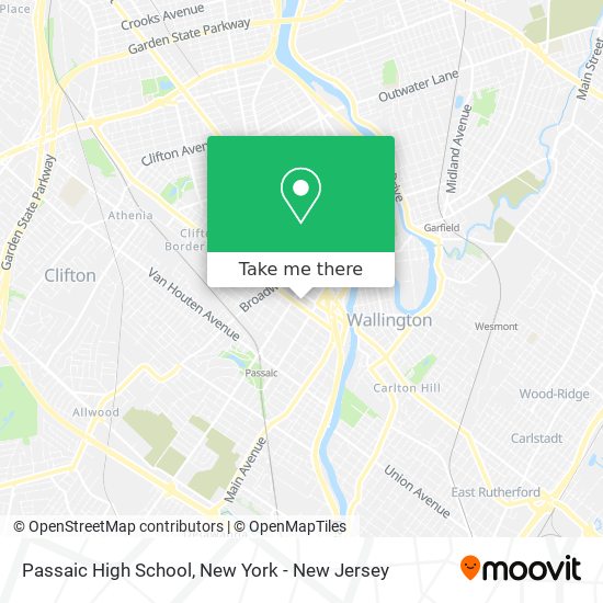 Passaic High School map