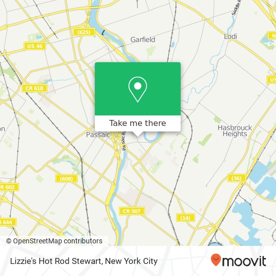 Mapa de Lizzie's Hot Rod Stewart