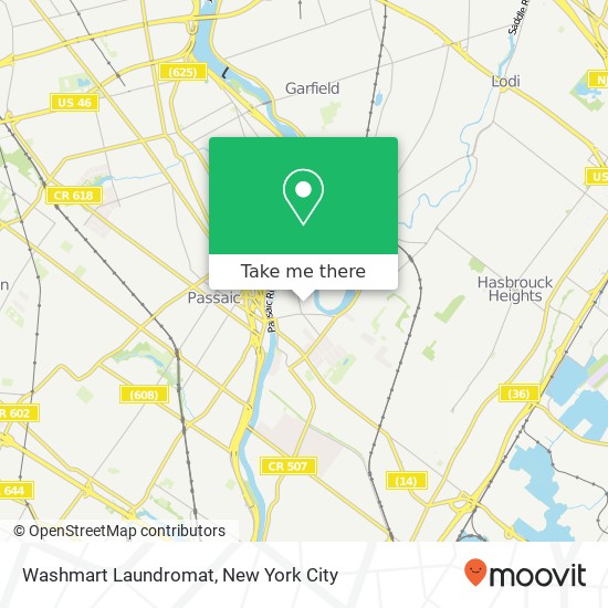 Mapa de Washmart Laundromat