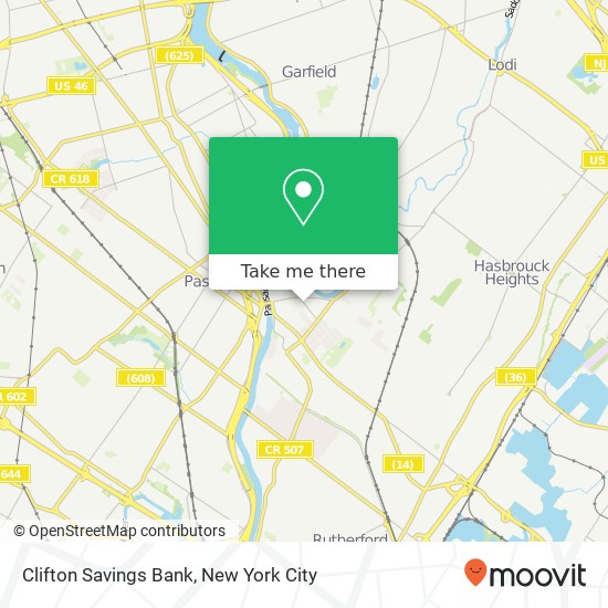 Mapa de Clifton Savings Bank