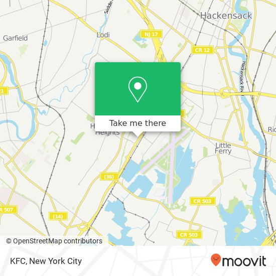 KFC map