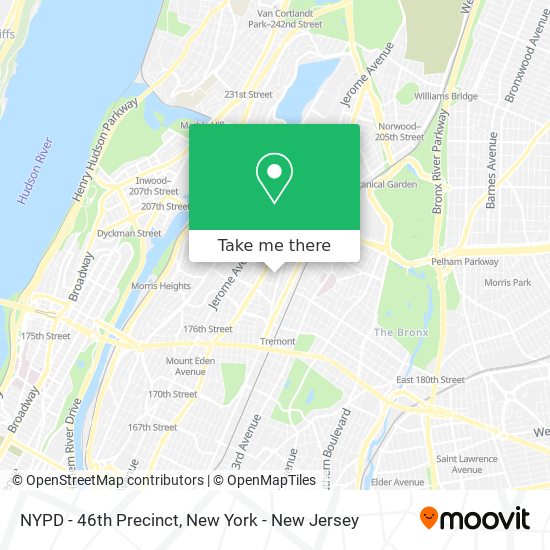 NYPD - 46th Precinct map